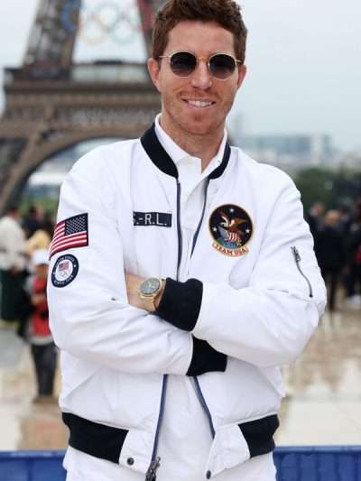 Shaun White Paris Olympics 2024 White Jacket