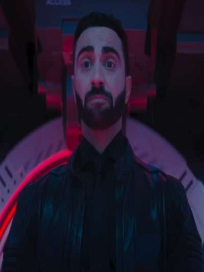 Lee Majdoub Sonic the Hedgehog 3 Black Leather Jacket