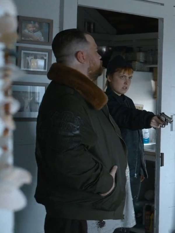 The Instigators 2024 Booch Smugglers XXX Moon Shearling Green Jacket