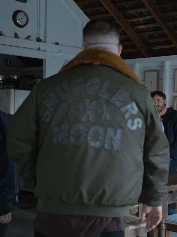 Paul Walter Hauser The Instigators 2024 Green Bomber Jacket