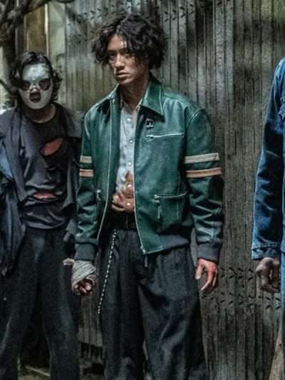 Chun-Him Lau Twilight of the Warriors Walled In 2024 Leather Jacket
