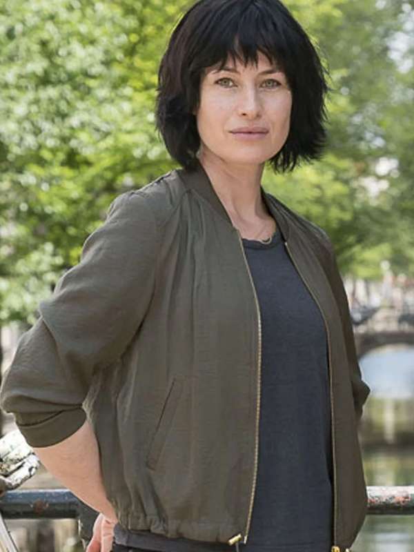 Lucienne Hassell Van der Valk Green Bomber Jacket