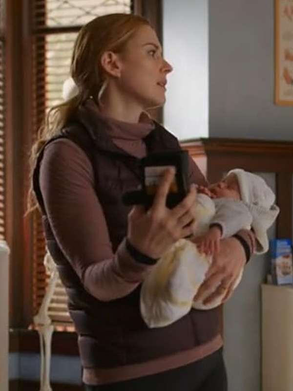 Melinda Monroe Virgin River Brown Puffer Vest