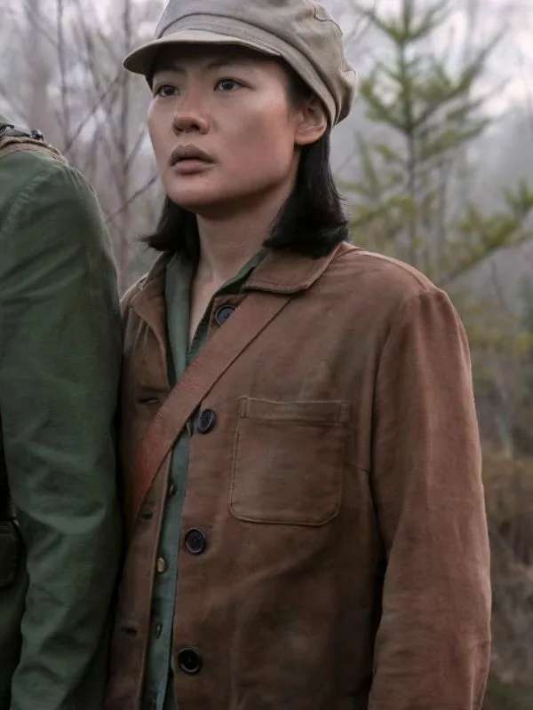 Young Ye Wenjie 3 Body Problem Brown Cotton Jacket