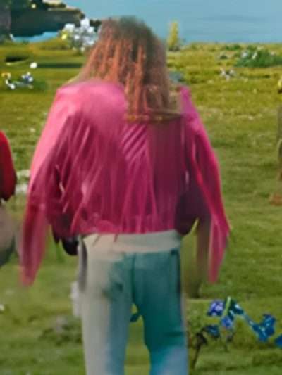 Jason Momoa A Minecraft 2025 Pink Leather Jacket