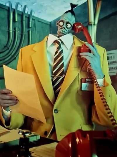 Beetlejuice Beetlejuice 2024 Bob the Shrinker Head Yellow Suit