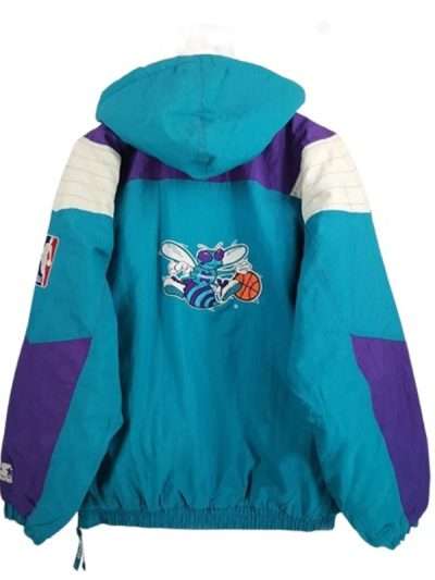 Charlotte Hornets Vintage Basketball Team Hooded Jacket