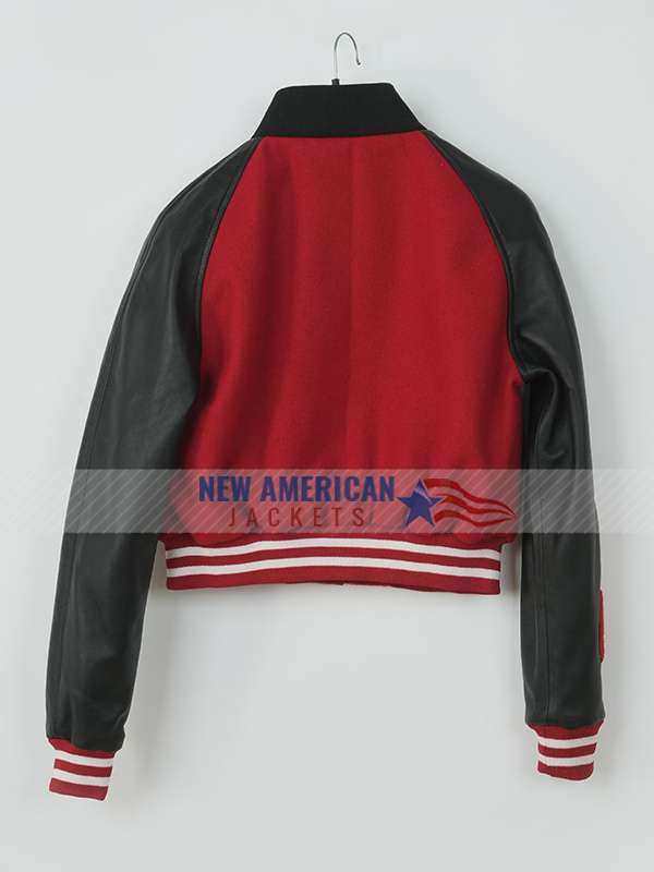 Chicago Bulls Cropped Letterman Jacket
