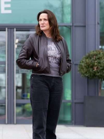 Pamela Curfew Bomber Leather Jacket