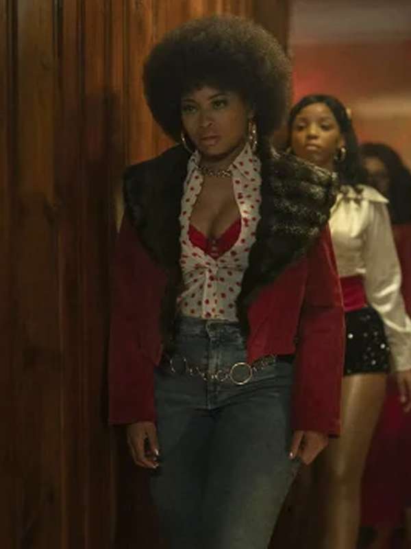 Teresa Celeste Fight Night The Million Dollar Heist Red Jacket