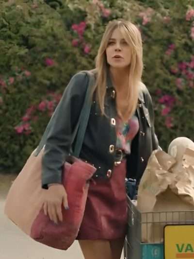 High Potential 2024 Kaitlin Olson Leather Jacket