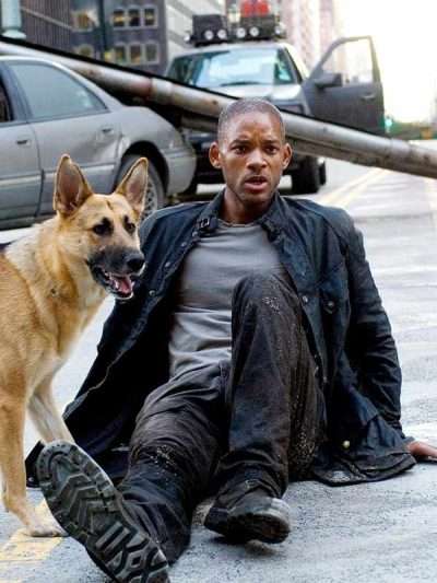 Will Smith I Am Legend Movie Black Leather Jacket