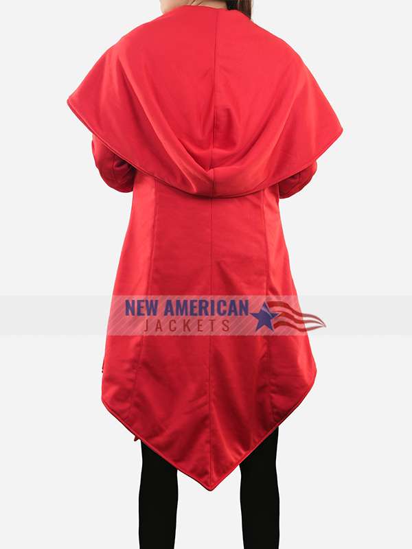 Megalopolis 2024 Julia Cicero Red Hooded Coat