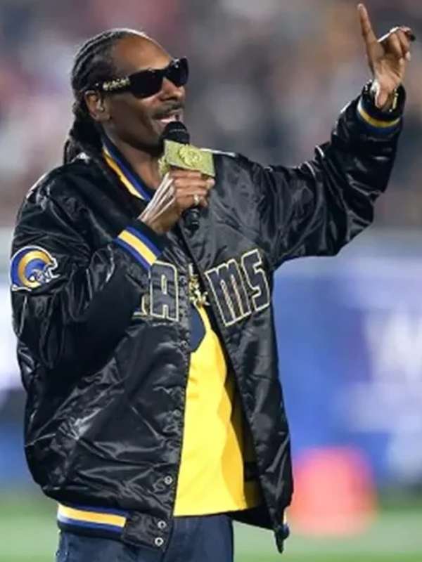 Snoop Dogg Los Angeles Rams Black Varsity Jacket