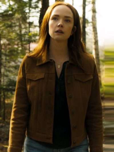 Sullivan’s Crossing S02 Maggie Sullivan Brown Suede Leather Jacket