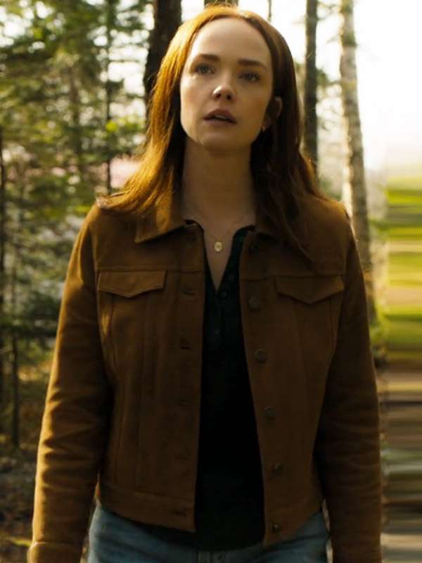 Sullivan’s Crossing S02 Maggie Sullivan Brown Suede Leather Jacket