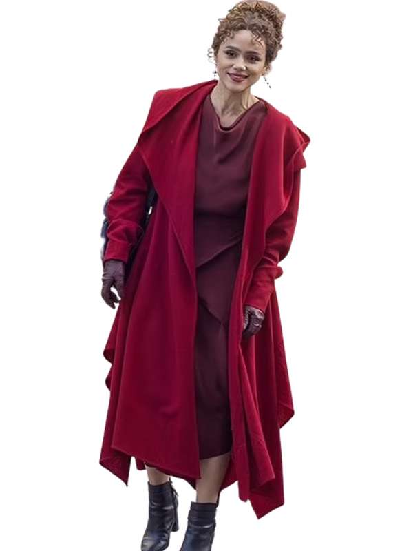 Nathalie Emmanuel Megalopolis 2024 Red Coat
