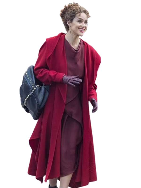 Nathalie Emmanuel Megalopolis 2024 Red Trench Coat
