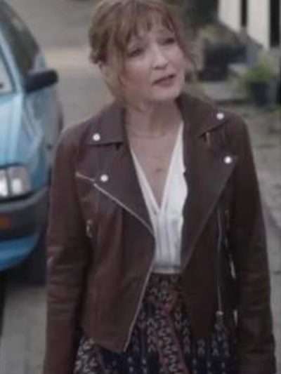 Susan Ryeland Moonflower Murders Leather Jacket