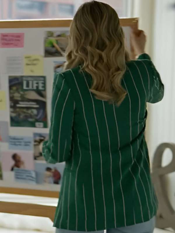 Pascale Hutton Nelly Knows Mysteries A Fatal Engagement Green Stripe Blazer