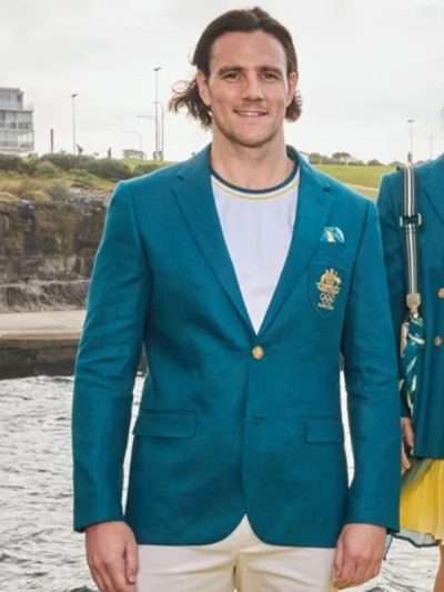 Australian Team Olympic 2024 Uniform Blue Blazer