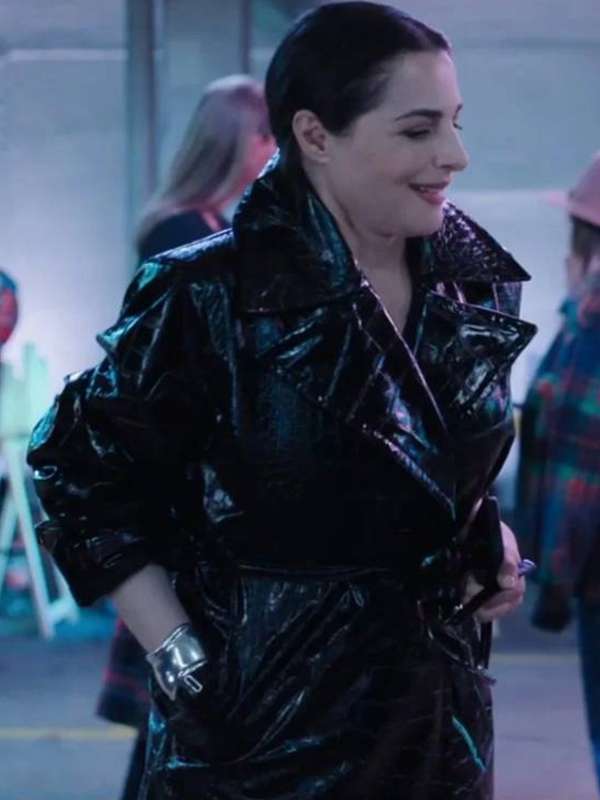Perle Foster TV Series La Maison Leather Coat
