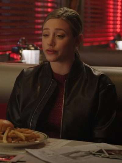 Betty Cooper Riverdale Black Bomber Leather Jacket