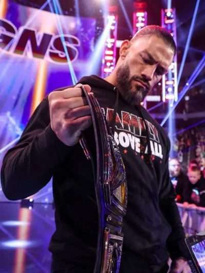 Roman Reigns 2024 Family Above All Black Hoodie