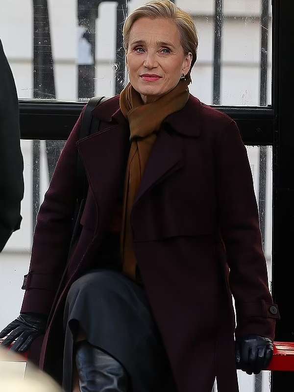 Diana Taverner Slow Horses S03 Maroon Coat