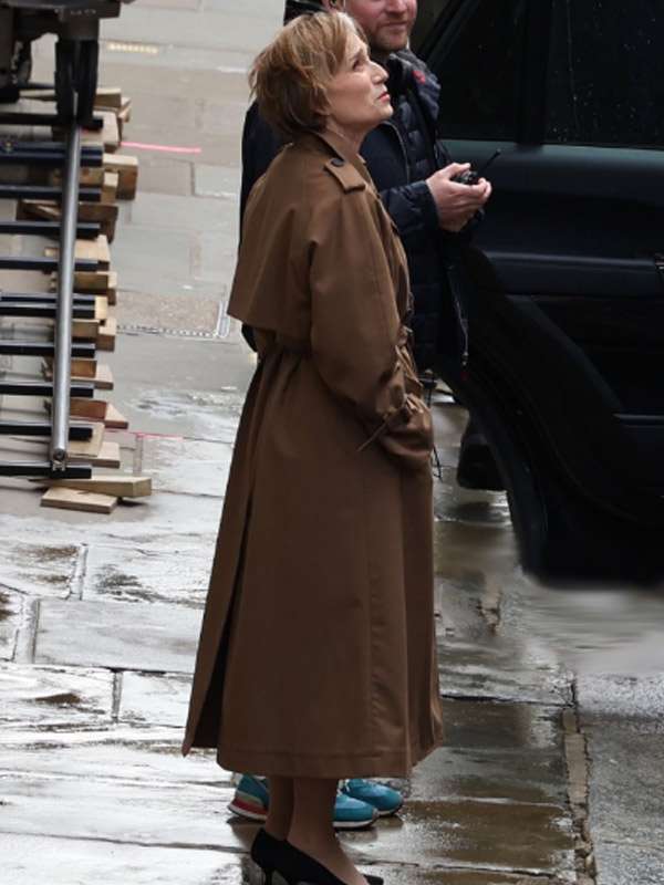 Diana Taverner Slow Horses Brown Cotton Coat