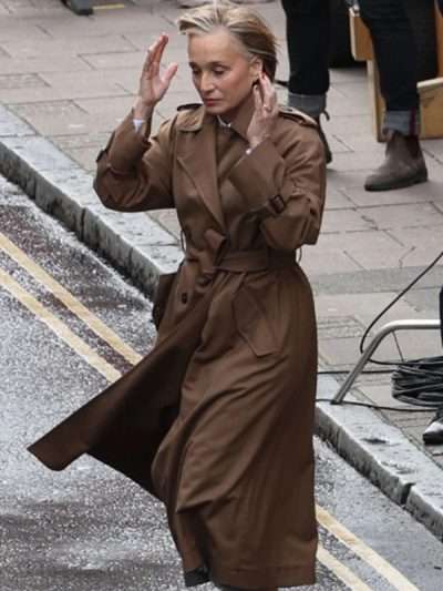 Diana Taverner Slow Horses Brown Coat