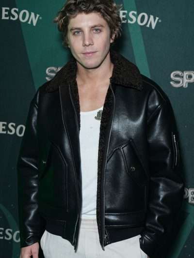 Lukas Gage Smile 2 Shearling Leather Jacket
