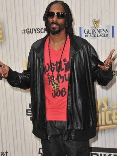 Snoop Dogg Bomber Leather Jacket