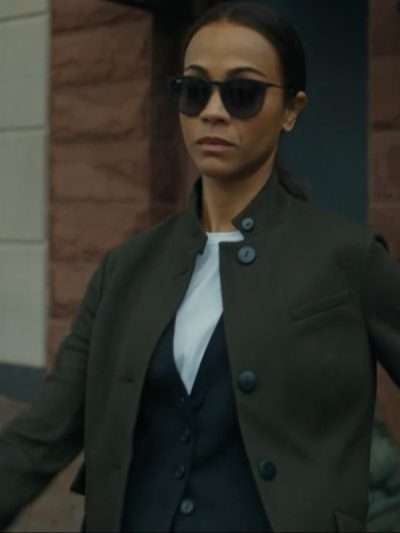 Zoe Saldana Special Ops Lioness Green Blazer