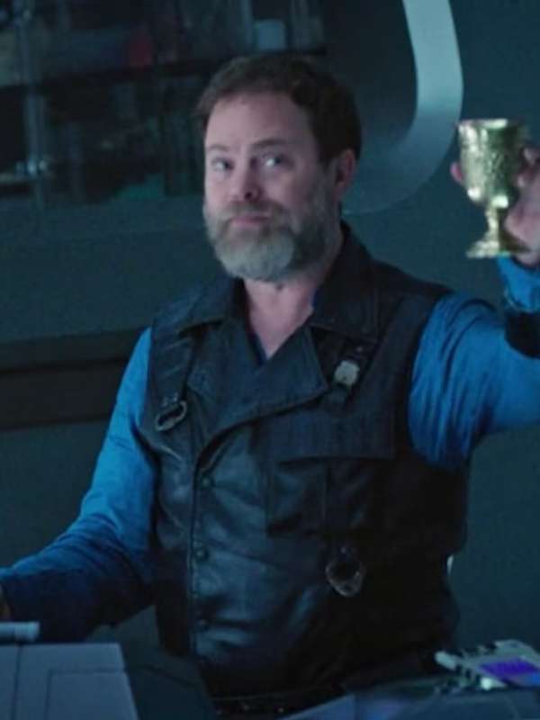 Harry Mudd Star Trek Discovery S01 Black Leather Vest