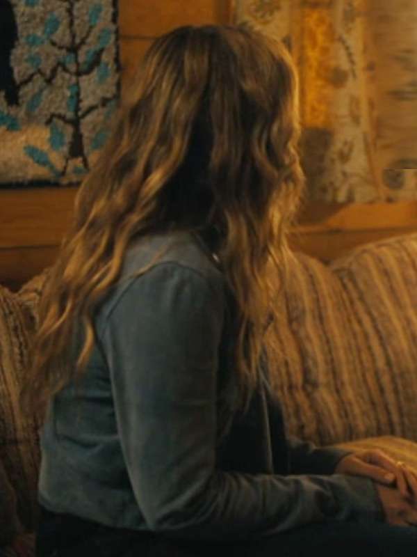 Lola Gunderson Sullivan’s Crossing 2024 Blue Leather Jacket