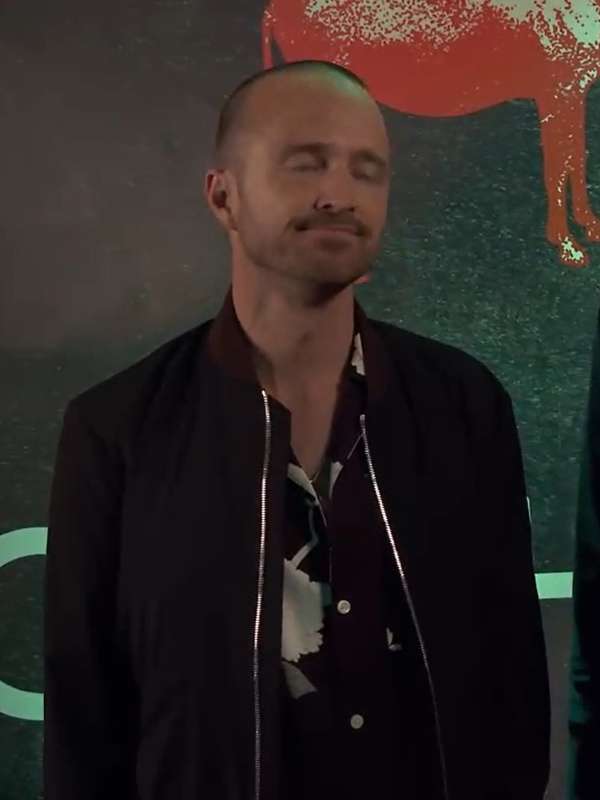 Aaron Paul It's Always Sunny in Philadelphia S16 Black Bomber Jacket