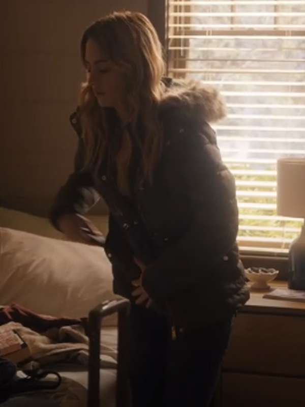 Lucy Albright Tell Me Lies Grey Parka Puffer Jacket
