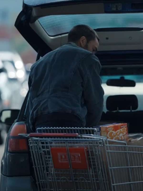 Stephen DeMarco Tell Me Lies Grey Cotton Bomber Jacket