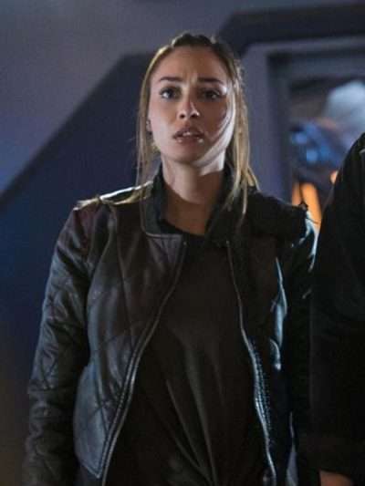 Raven Reyes The 100 S06 Leather Bomber Jacket