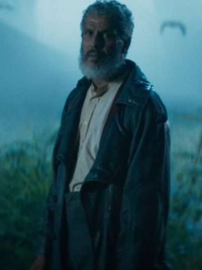 Sami Bouajila The Crow 2024 Leather Coat