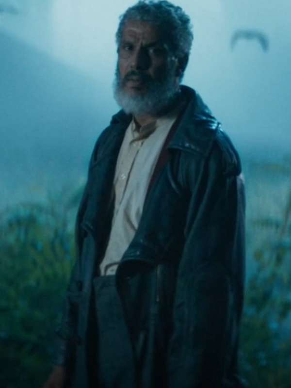Sami Bouajila The Crow 2024 Leather Coat
