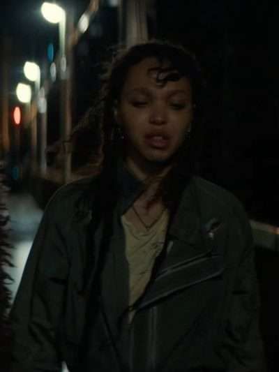 FKA twigs The Crow 2024 Green Cotton Jumpsuit