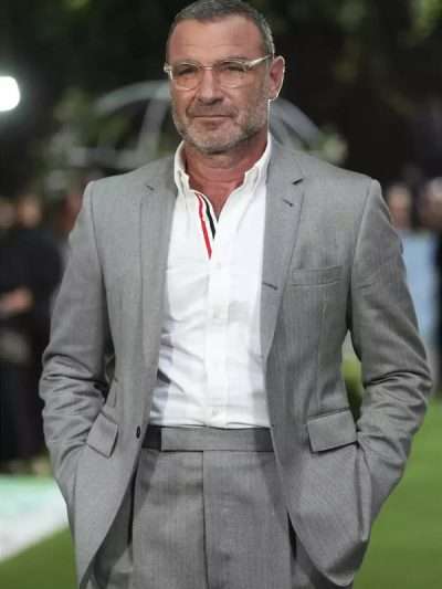 Liev Schreiber The Perfect Couple 2024 Grey Suit