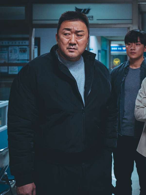 The Roundup Punishment 2024 Ma Seok-do Black Bomber Jacket
