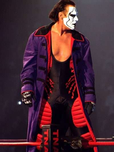 WWE Wrestler Sting Purple Trench Coat
