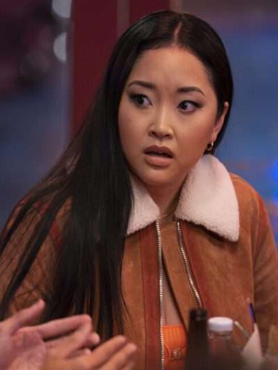Olivia Abbott Elementary S03 Brown Shearling Leather Jacket