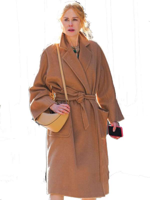 Babygirl 2024 Nicole Kidman Brown Wool Coat