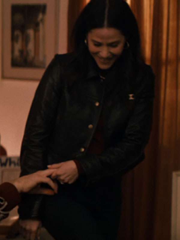 Esther Roklov Nobody Wants This Black Leather Jacket