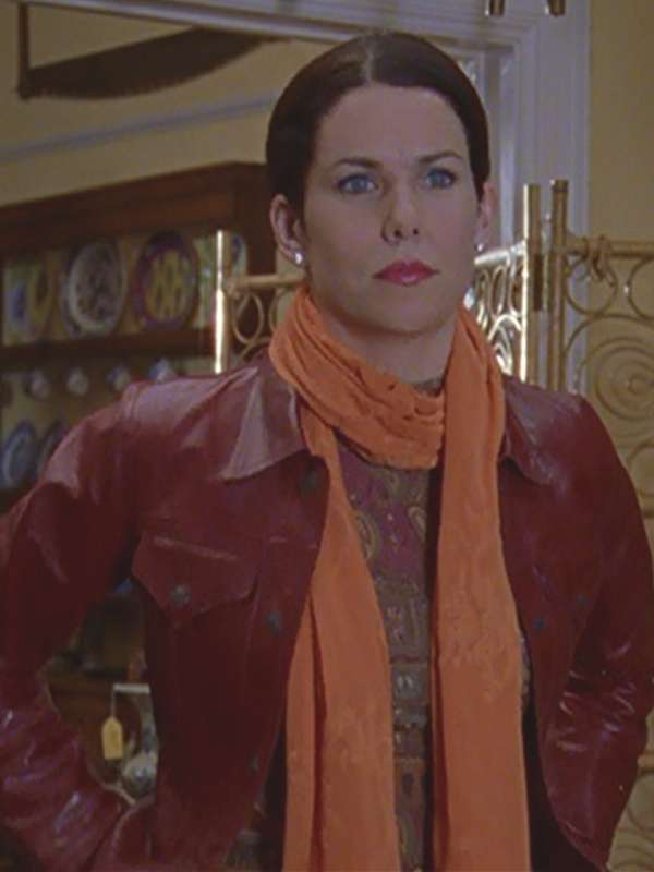 Lorelai Gilmore Gilmore Girls Maroon Leather Jacket